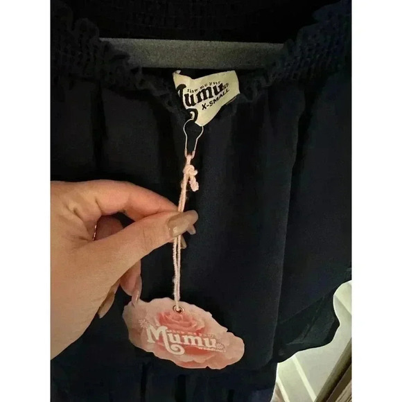 SHOW ME YOUR MUMU Hacienda Maxi Dress Rich Navy Crisp - XS - NWT - Picture 3 of 3